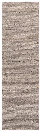 Tapete SAFAVIEH Earthly Treasure 2'3" x 8' Gris de Lana miniatura 2