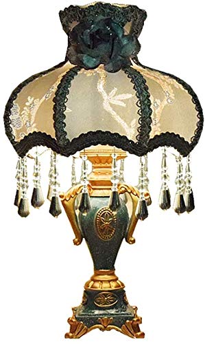 Mopoq Home Experience- Resin Table Lamp, European Style Antique Lighting Decoration for Living Room Bedroom E27 110-240V (Size : 35×53cm) (Size : 1pcs)