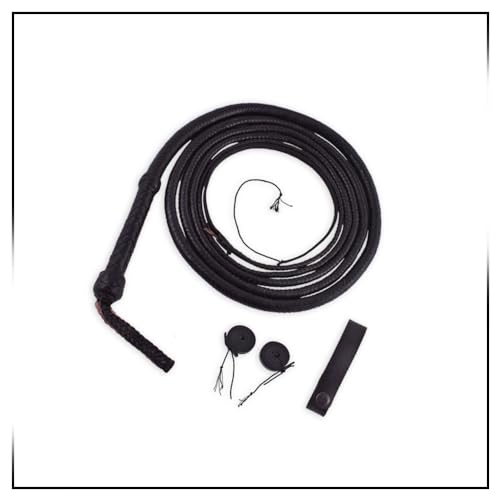 Showman 4' Leather Over & Under Whip w/Cactus Print Overlay