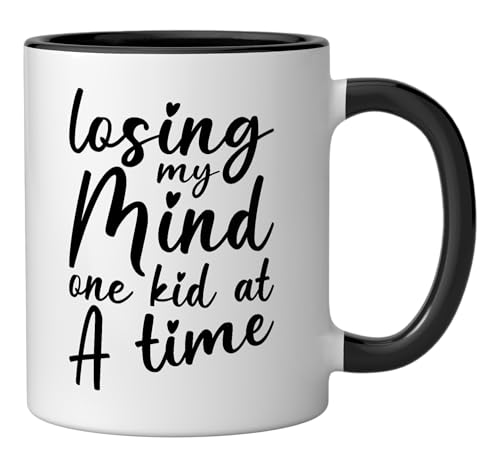 Taza cerámica Losing my mind one kid at a time 11 oz miniatura 2