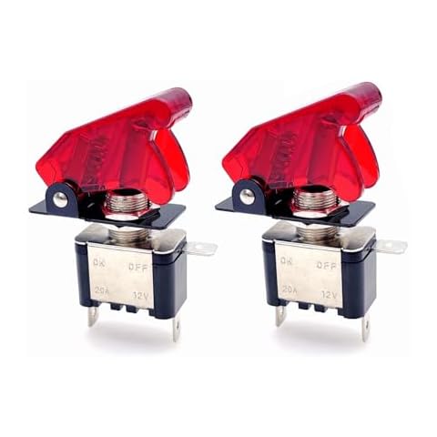 JZK 2x Heavy Duty Toggle Switch with LED Cover