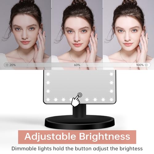 Espejo para maquillaje iluminado grande FUNTOUCH miniatura 2