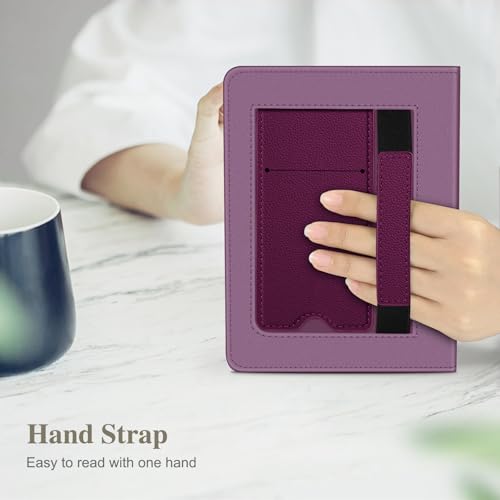 Image of Fintie Case for 7 inch /6.8 inch Kindle Paperwhite(12th /11th Generation-2024 /2021) and Kindle Colorsoft Signature Edition -Slim Foldable Stand Cover Auto Wake /Sleep for Paperwhite 2024, Purple