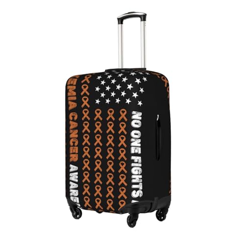 Travel Luggage Cover America Flag Fight Leukemia Cancer Awareness Fashion Washable Baggage Suitcase Protector Fit For Luggage Medium2
