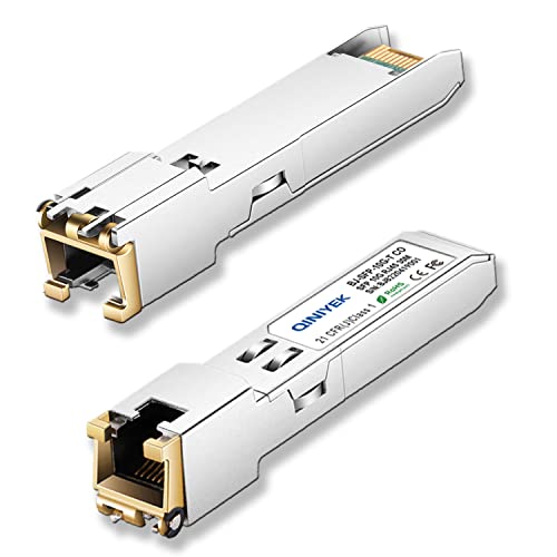 1.25/2.5/5/10G-T SFP+ to RJ45 Transceiver, Copper Ethernet Module, Compatible for Cisco SFP-10G-T-S, MikroTik S+RJ10, Ubiquit