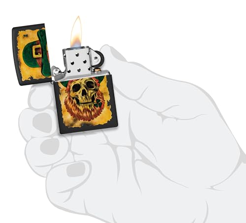 Image of Zippo Lucky Map Windproof Lighter - Vintage-Inspired Map with Iconic Symbols, Matte Finish, Refillable, (BIS Certified)