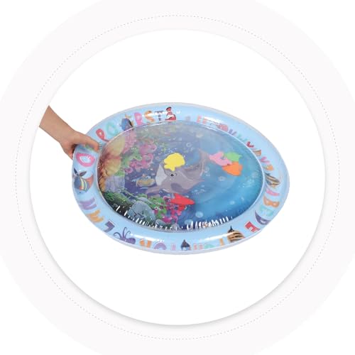 Tapis eau rond pour chat SHINEOFI 3 pièces tapis de jeu sensoriel poisson - 5