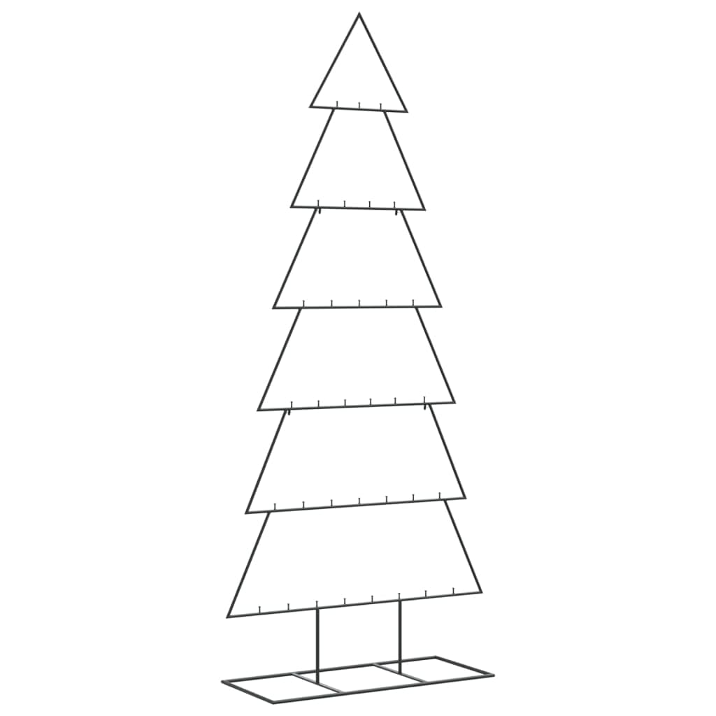 Vidaxl -metalen Kerstboom -zwart -180 Cm -staal
