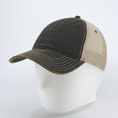 Image of The Vintage Year Distressed Cotton Unstructured Soft Mesh Breathable Adjustable Dirty Wash Dad Hat Trucker Baseball Cap
