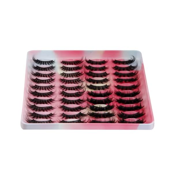 Falsche Wimpern 20 Paare, 6D Künstliche Wimpern Set, Wiederverwendbare natürliche Wimpern (4 Stile) – Bild 7