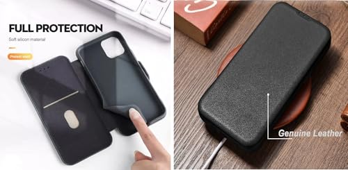 Image of WHITBULL Soft Leather Wallet flip case kick Stand with Magnetic Closure Lightweight Slim flip Cover for Vivo V70 5G / Vivo V70 Elite 5G - Black