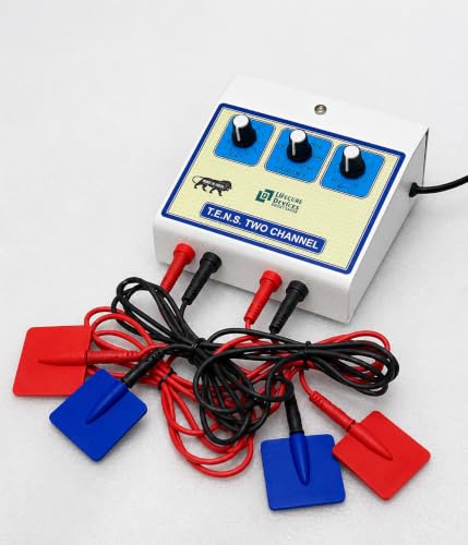 Image of Mini Tens 2 Channel Tens Machine for Physiotherapy Nerve Stimulator Physiotherapy Electrotherapy for Pain Relief