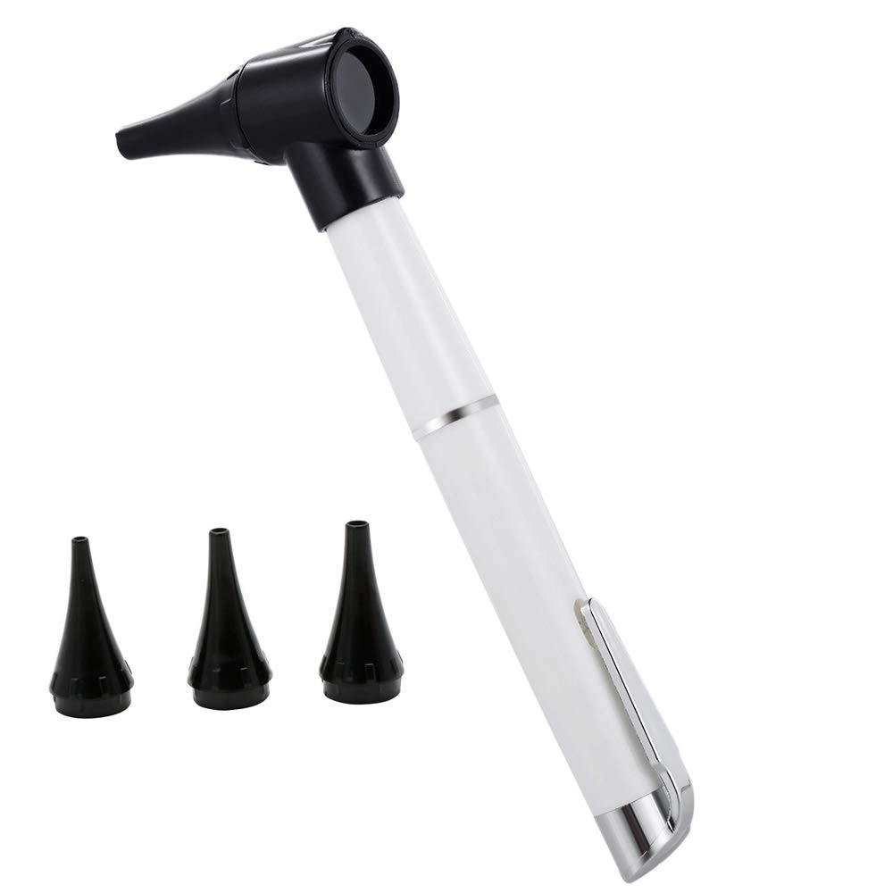 Bysameyee LED Pocket Otoscope with Light, Handheld Ear Scope Otoscope Set with 4 Sizes of Specula Tips for Home Use