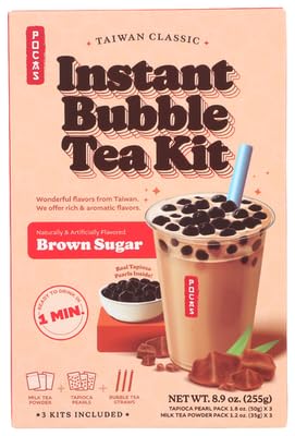 Pocas Bubble Tea Kit Brown Sugar 8.9 oz (Pack of 12)