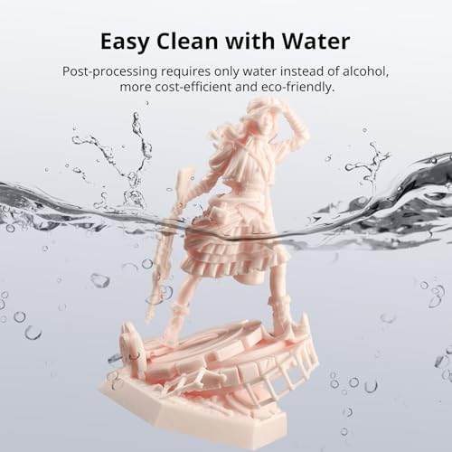 Image of ANYCUBIC Water Washable 3D Printer Resin 2.0, 405nm High Precision 3D Resin, Low Shrinkage Photopolymer Resin for 4K /8K /12K Capable LCD DLP Resin 3D Printer (Cherry Blossom Pink, 1000g)