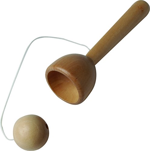 House Of Marbles Traditional Natural Wooden Cup & Ball Toy