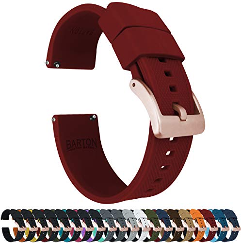 Image of BARTON Elite Silicone Watch Bands - Gold Buckle Quick Release