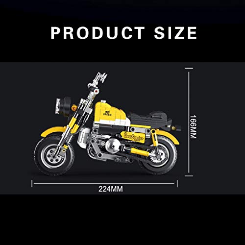 TRCS Technik Bausteine Motorrad Modell, Supermotorrad Konstruktionsspielzeug 558 Teile Klemmbausteine Kompatibel mit… – Bild 6