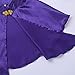 ACSUSS Kids Girls Circus Ringmaster Halloween Cosplay Costume Trapeze Cape Tops with Pleated Skirt Wristband Outfits Purple 6-8