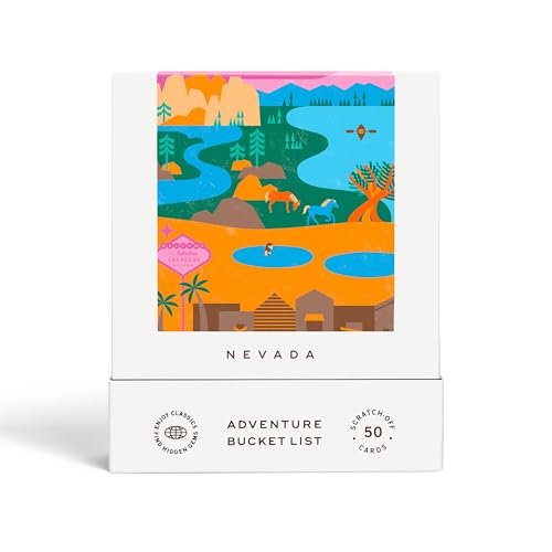 Nevada Adventure Bucket List - 50 Scratch-Off Cards for...
