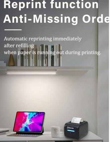 Image of R80F 80mm 3 Inch Advanced Thermal Receipt Printer with High-Speed Auto Cutter POS Billing Printer | USB + Bluetooth + LAN+ Voice Alert | Upgraded Printer for Shops & Restaurants (R80F)