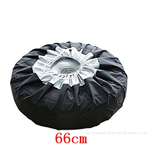 Ken-Tool Car Black Sliver 13-19'',17-22'' Automotive Spare Tire Tyre Wheel Cover with Carrying