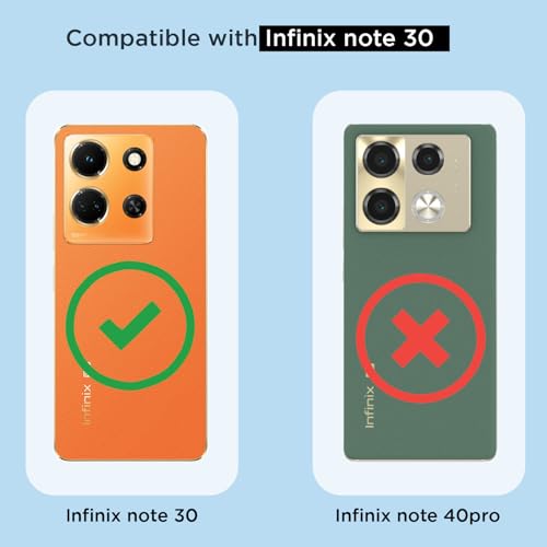 Image of Pikkme Back Cover for Infinix Note 30 5G Mag-Safe Shockproof PC + TPU | Protective Case Magnetic Support | Bumper Case (Transparent Mag-Safe)