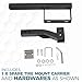 ECOTRIC Spare Tire Mount Carrier 24-Inch Universal Fit for SUV ATV UTV RV Truck Car w/Standard 2'' Receiver Trailer Hitch Tire Carrier Bracket