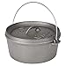 Stansport Non-Seasoned Cast Iron Dutch Oven, Flat Bottom (4-Quart)