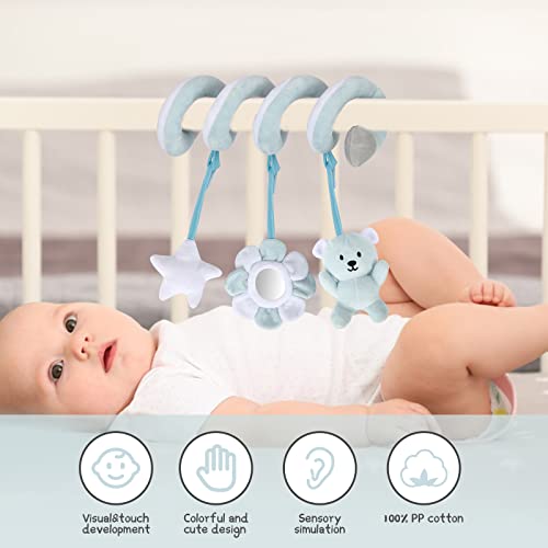 Aktivität-Spirale Kette Babyschale Spielzeug Spirale Spielzeug Kinderwagen Baby Autositz Baby Activity-Spirale Kette Kinderwagen Spielzeug Bett Hängen Spielzeug für Kleinkind