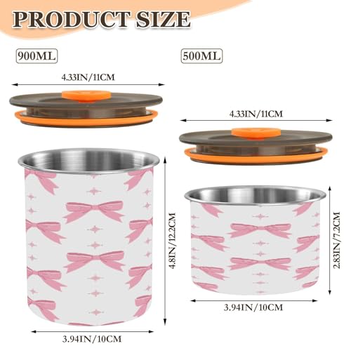 Contenedor Hermético para Café Acero Inoxidable 900ml miniatura 2