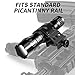 MA3TY Tactical Flashlight with Pressure Switch, Zoomable Rechargeable Rail Light, 1200 Lumens High Power Weapon Light with Offset Picatinny Mount, Emergency Handheld Flashlights, Black