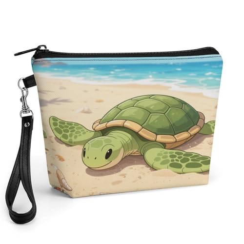 Bolsa de maquillaje de viaje para mujer, neceser organizador con asa para el bolso diario