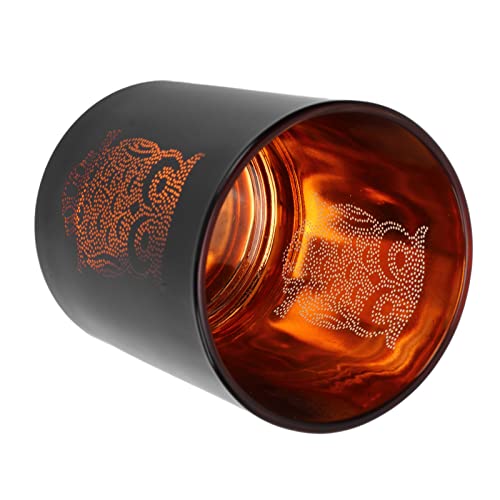 Generic Bougeoir Votif en Verre Bougeoir Photophore Hibou Romantique pour Bar de Bureau à Domicile Verre Noir Durable 3,15 X 3,54 Pouces Décoration de Maison