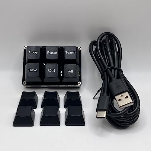 Btxetuel Copy Paste Search Save Cut All 6-Key Keyboard One Handed Osu Keypad Programmable Mechanical Shortcut Macro Keyboard For Working And Gaming thumb #1