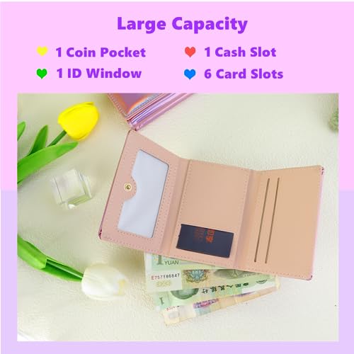 Smile Coin Purse Happy Face Kids Wallet with Charm Mini Coin Pouches and Strap - Preppy Aesthetic Y2K Wallet for Women2
