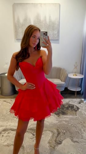 Strapless Homecoming Dresses for Teens 2025 Corset Short Prom Dress Tiered Ruffle Cocktail Party Gown4