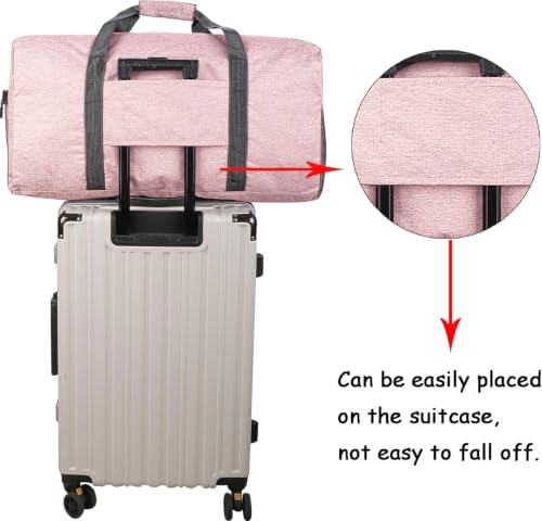 Image of Woogwin Travel Duffel Bag Large Foldable Waterproof Overnight Bag for Beach Swim Bags Pool Sports Gym