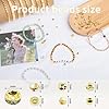 2160pcs Gold Spacer Beads Set - 4 Colors 6 Styles For Bracelet Making Jewelry