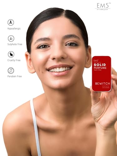 Image of EM5 Solid Perfume | Alcohol Free & Non-Greasy Cologne | Strong & Long Lasting Fragrance | 12g (Bewitch (Vanilla, Powdery, Floral, Fruity))