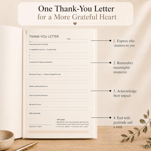 Image of Advanced Gratitude Journal (Light Beige) | NLP-Guided Daily Planner for Gratitude & Focus | 66-Day Habit Builder | Undated A5 Journal with Guided Meditation & Videos