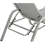 Dehner Gartenliege Chicago Aluminium Grau