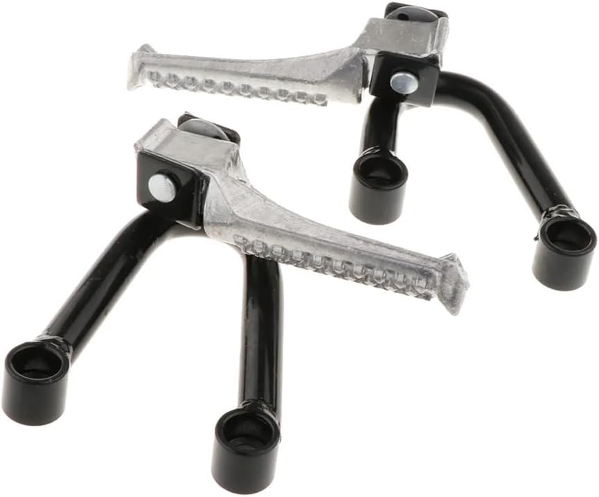Motorcycle Foot Pegs 1 Pair Motorcycle Footpegs Footrests Rear Passenger Foot Pegs Rear Pedal Bracket Mount Universal Accessories