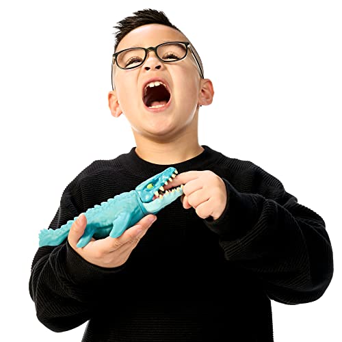 heroes of goo jit zu jurassic world hero pack mosasaurus 4534 long - stretchy squishy dinosaur figure with chomp attack action and unique goo filling