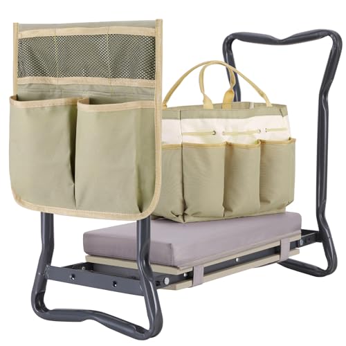 Ohuhu Kniebank für Gartenarbeit Garten Kniebank mit...