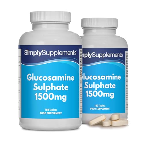 Glucosamin Sulfat 2KCL 1500mg | Starke Formel für einen aktiven Lebensstil | Marine Quelle | 360 Tabletten | 6 Monate Vorrat | Hergestellt in Großbritannien nach GMP-Standards