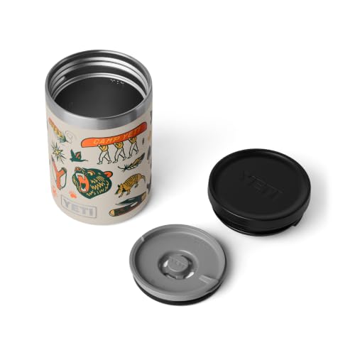 Image of YETI Rambler 16 oz Food Jar, Vacuum Insulated, Stainless Steel, With Airtight Lid, Cape Summer Camp
