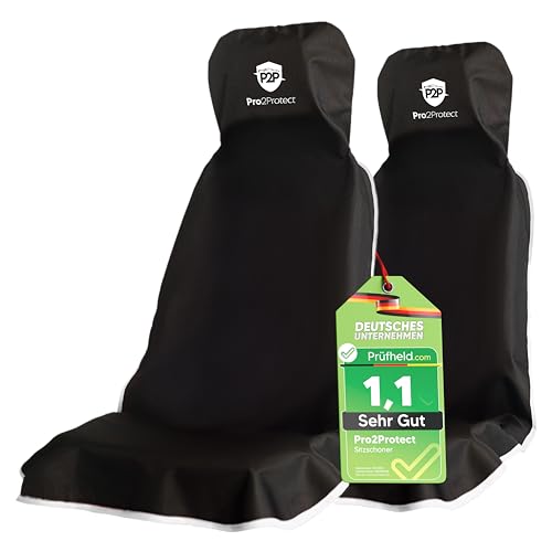 Pro2Protect (2X Test SEHR GUT) Autositzschoner Vordersitze | WASSERDICHT | 2er Set | Autositzbezüge,Sitzauflage Sitzbezüge Auto | Schonbezug vorne, Autositzauflage,Sitzschoner Auto Zubehör Innenraum Pro2Protect (2X Test SEHR GUT) Autositzschoner Vordersitze | WASSERDICHT | 2er Set | Autositzbezüge,Sitzauflage Sitzbezüge Auto | Schonbezug vorne, Autositzauflage,Sitzschoner Auto Zubehör Innenraum