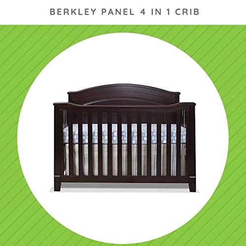 Image of Toddler Bed Safety Guard Rail for Sorelle Convertible Cribs - Solid Wood Rail for Convertible Crib to Toddler Bed Conversion - Safety Bed Rail for Children (Model #148, Espresso)