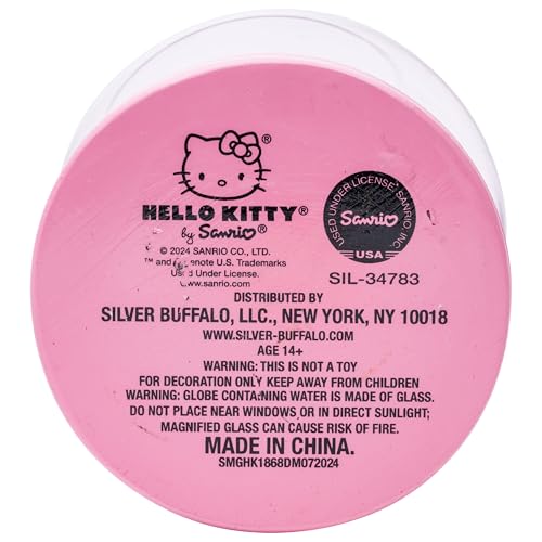 Silver Buffalo Sanrio Hello Kitty Snow Globe, 100mm
